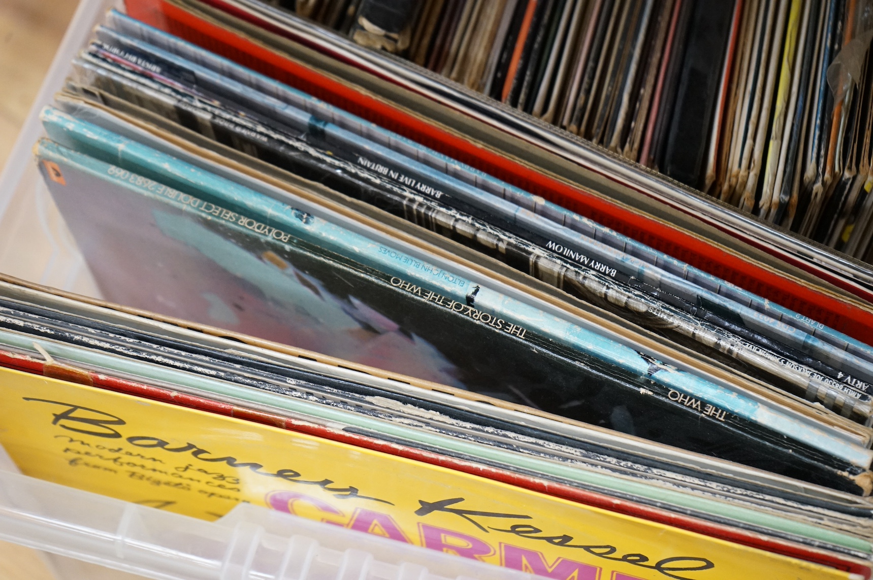 A large collection of LPs and 45 rpm records. Condition - varies